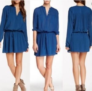 Vince Henly Long Sleeve Drop Drawstring Waist Sz S EUC